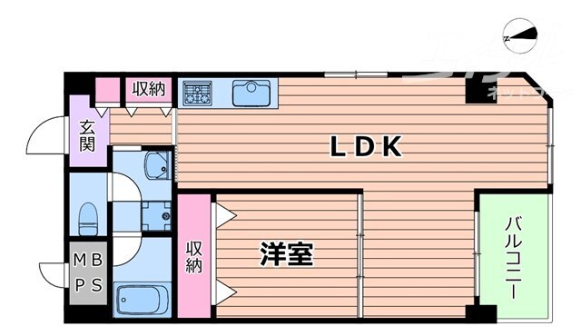 おおきに大阪天満サニーアパートメントの物件間取画像