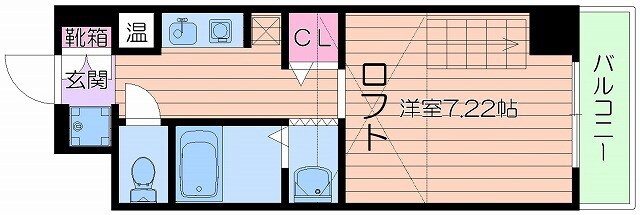 リーブル東天満の物件間取画像