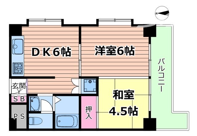 中の島ウイングの物件間取画像