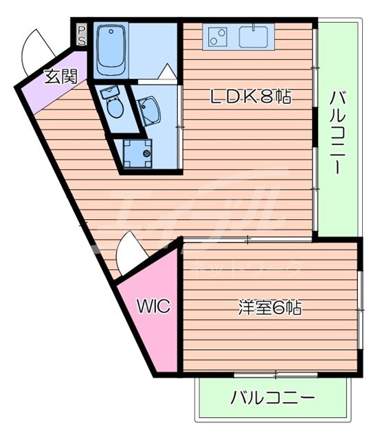 三恵第五ハイツの物件間取画像