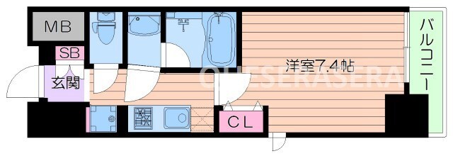 ミッドコート　ウメキタの物件間取画像