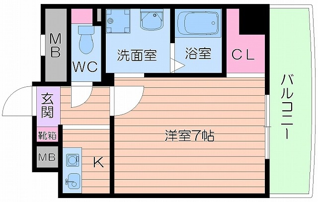 フジテラス南森町の物件間取画像