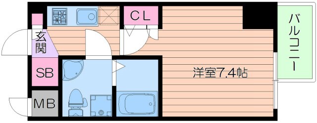 SEST北浜の物件間取画像