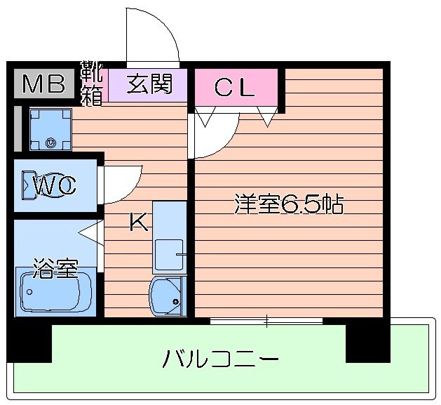 新梅田プライムの物件間取画像