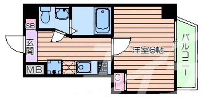 SERENiTE本町refletの物件間取画像