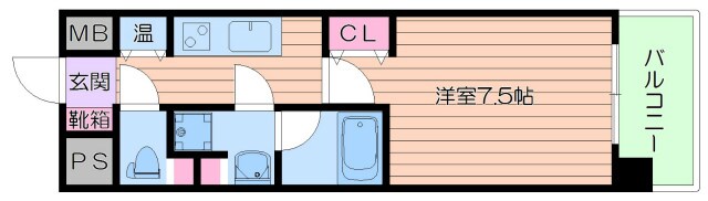 ミヤレジデンス西天満の物件間取画像