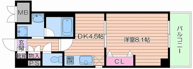 ソルレヴェンテ梅田の物件間取画像