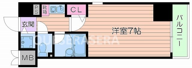 パラシオ南森町の物件間取画像