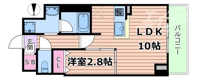 アヴェニール中崎の物件間取画像