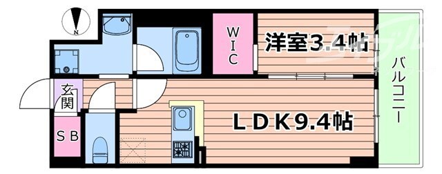 アヴェニール中崎の物件間取画像