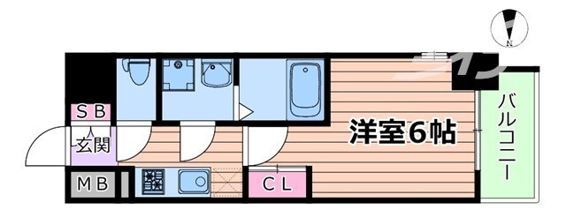 エスリードレジデンス大阪福島シティクロスの物件間取画像