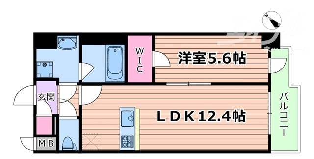 スプランディッド新大阪Ⅵの物件間取画像