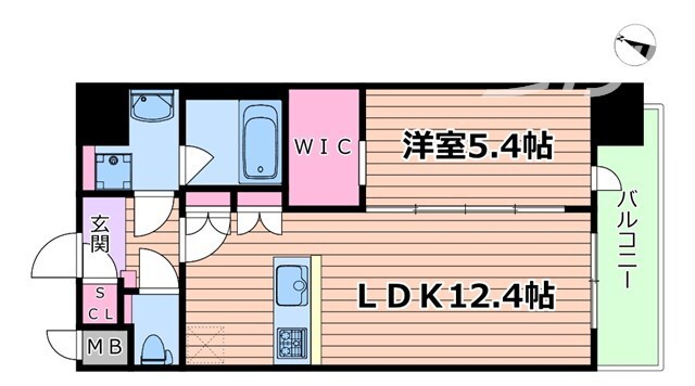 スプランディット新大阪Ⅶの物件間取画像