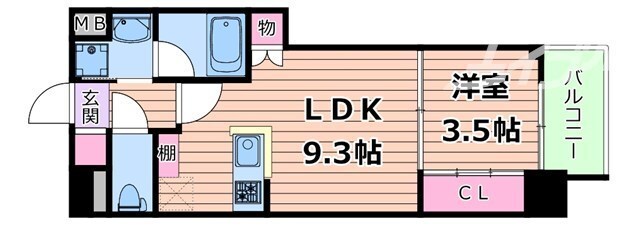 アーバネックス南森町EASTの物件間取画像