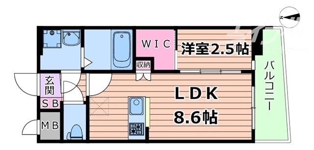 セレニテ新大阪ミラク弐番館の物件間取画像