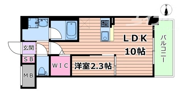 コンフォリア・リヴ北浜平野町の物件間取画像