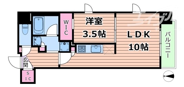 シーズンフラッツ新大阪の物件間取画像