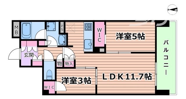 JP noie 同心の物件間取画像