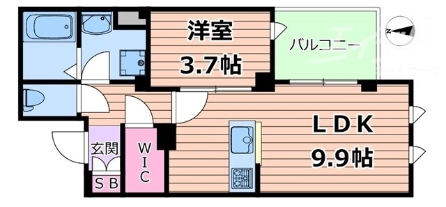 グラン　クレール　南堀江の物件間取画像