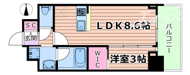 セレニテ新大阪グランデシュッドの物件間取画像