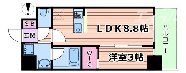 セレニテ新大阪グランデシュッドの物件間取画像