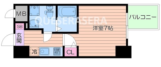 APRILE南森町の物件間取画像