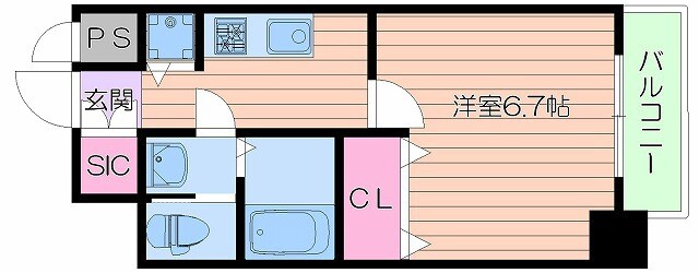 エスライズ東本町の物件間取画像