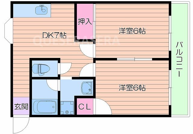 エクセルハイム川富の物件間取画像