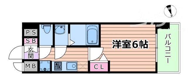 アドバンス大阪ビヤンの物件間取画像