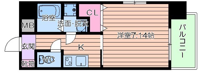 ネオシティ天神橋の物件間取画像