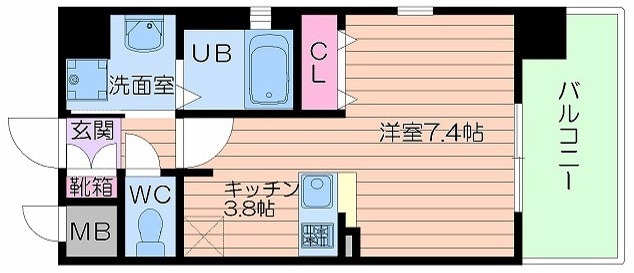 レオンコンフォート新梅田の物件間取画像