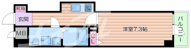 Comenz梅田の物件間取画像