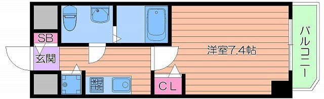 S－RESIDENCE北浜の物件間取画像