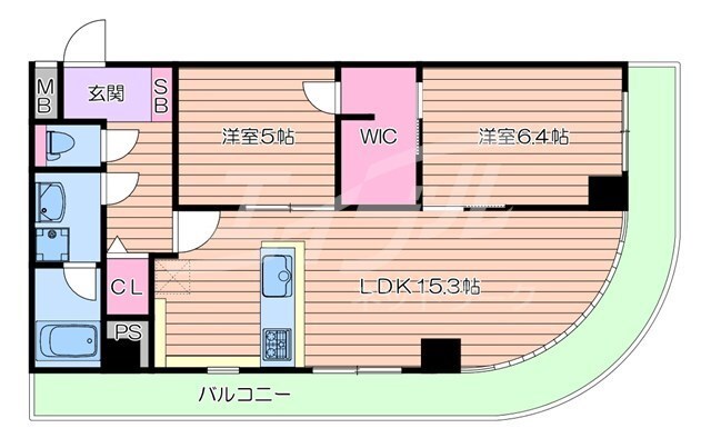 インプルーブ天六の物件間取画像