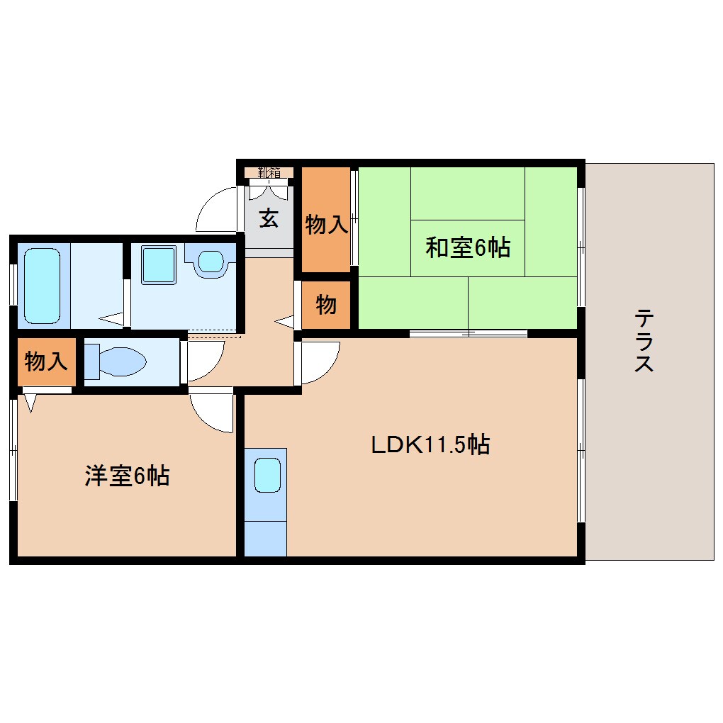 高田市駅 徒歩12分 1階の物件間取画像