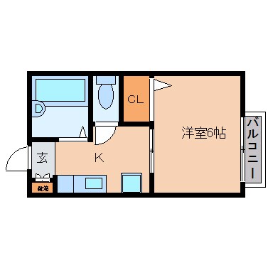 大和高田駅 徒歩10分 2階の物件間取画像