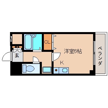 大和高田駅 徒歩7分 1階の物件間取画像