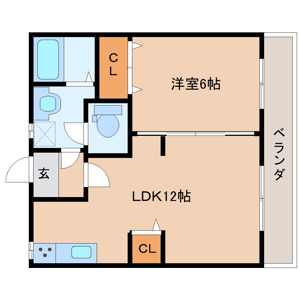 尺土駅 徒歩6分 2階の物件間取画像