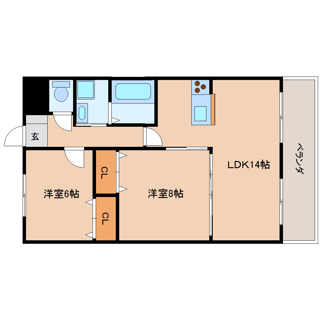 近鉄新庄駅 徒歩3分 5階の物件間取画像