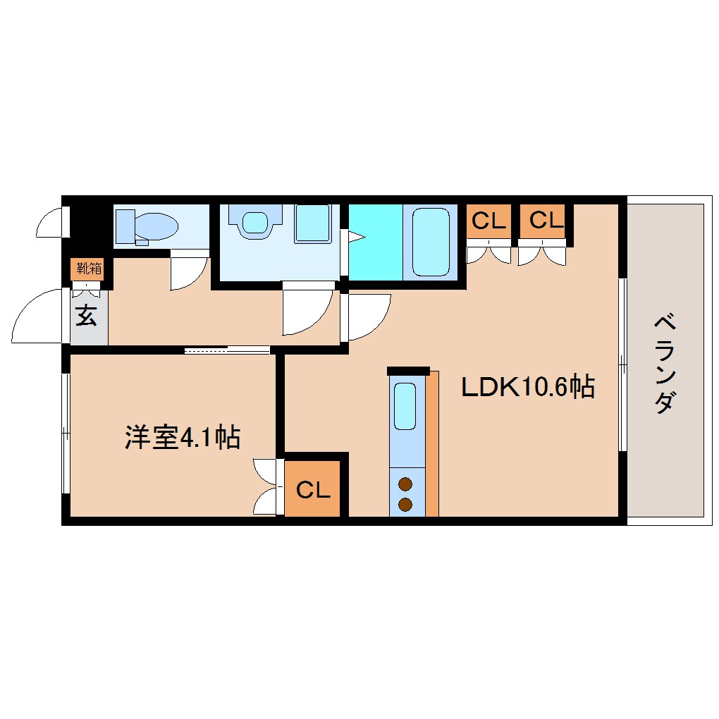 高田市駅 徒歩18分 1階の物件間取画像