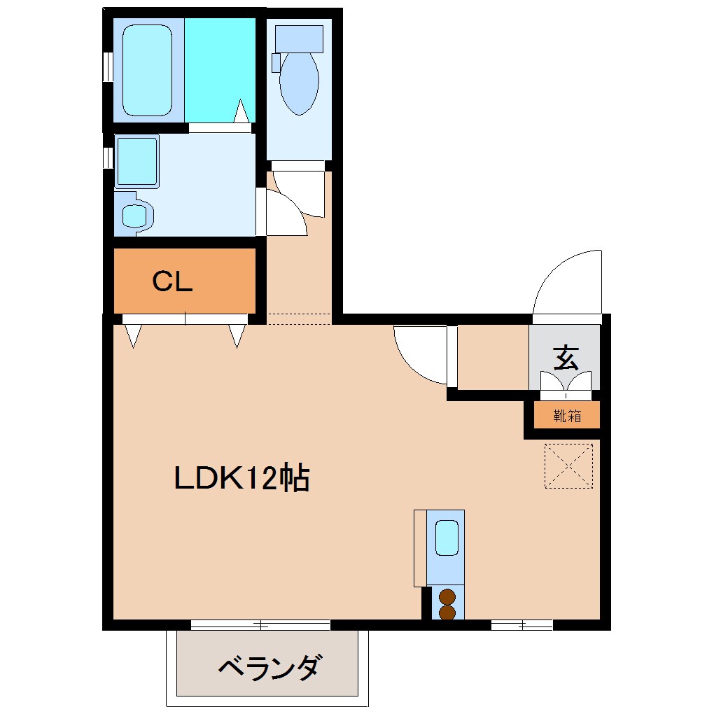 築山駅 徒歩3分 2階の物件間取画像