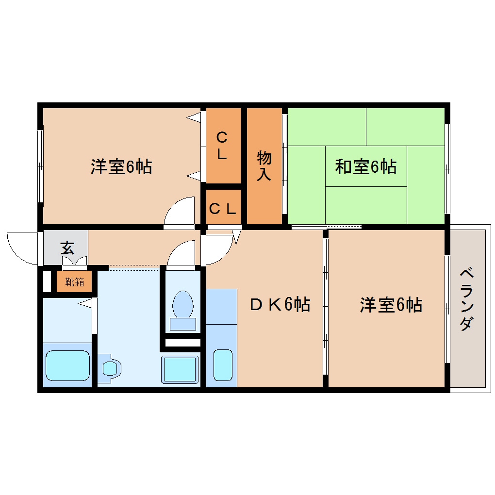 高田市駅 徒歩9分 2階の物件間取画像