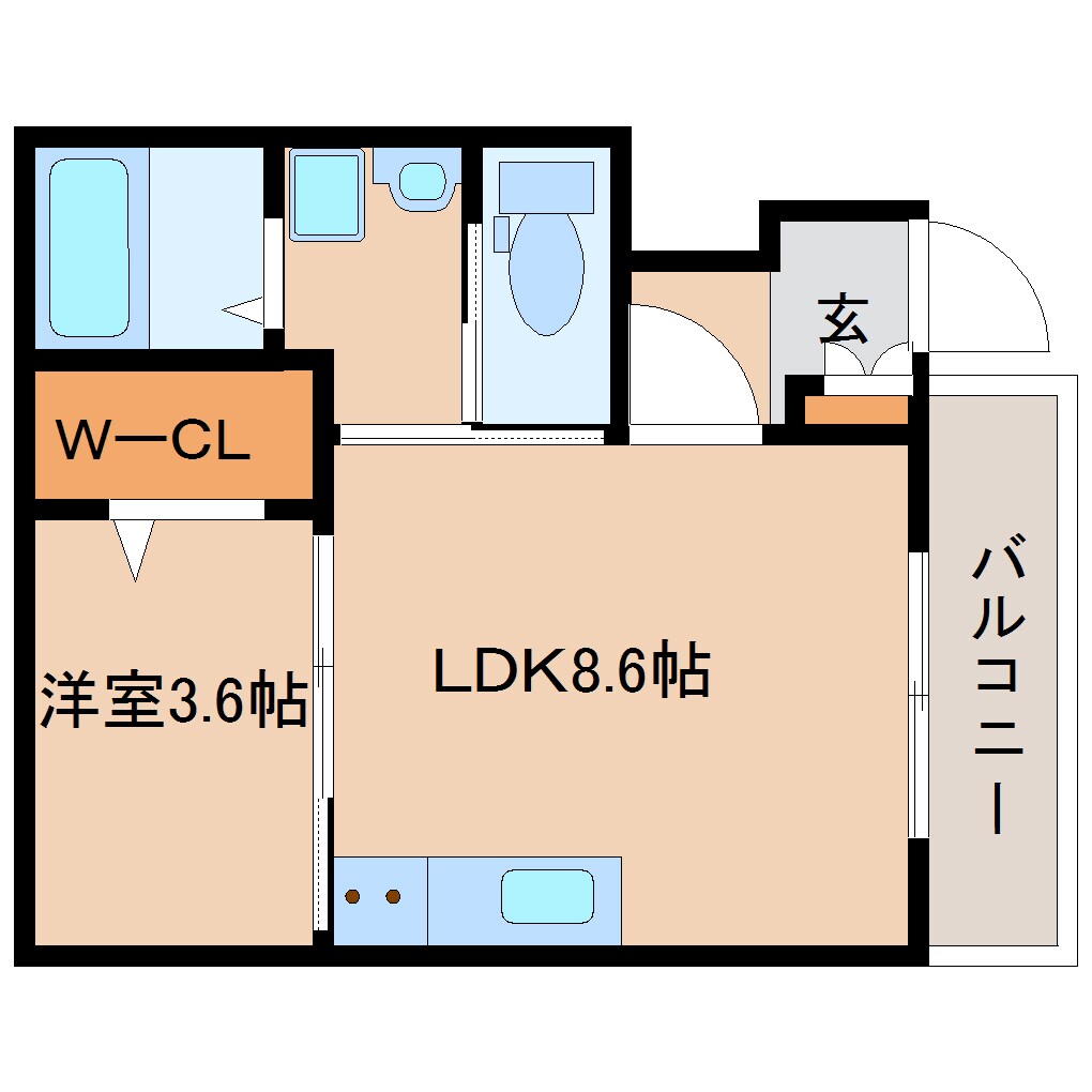 高田市駅 徒歩9分 1階の物件間取画像