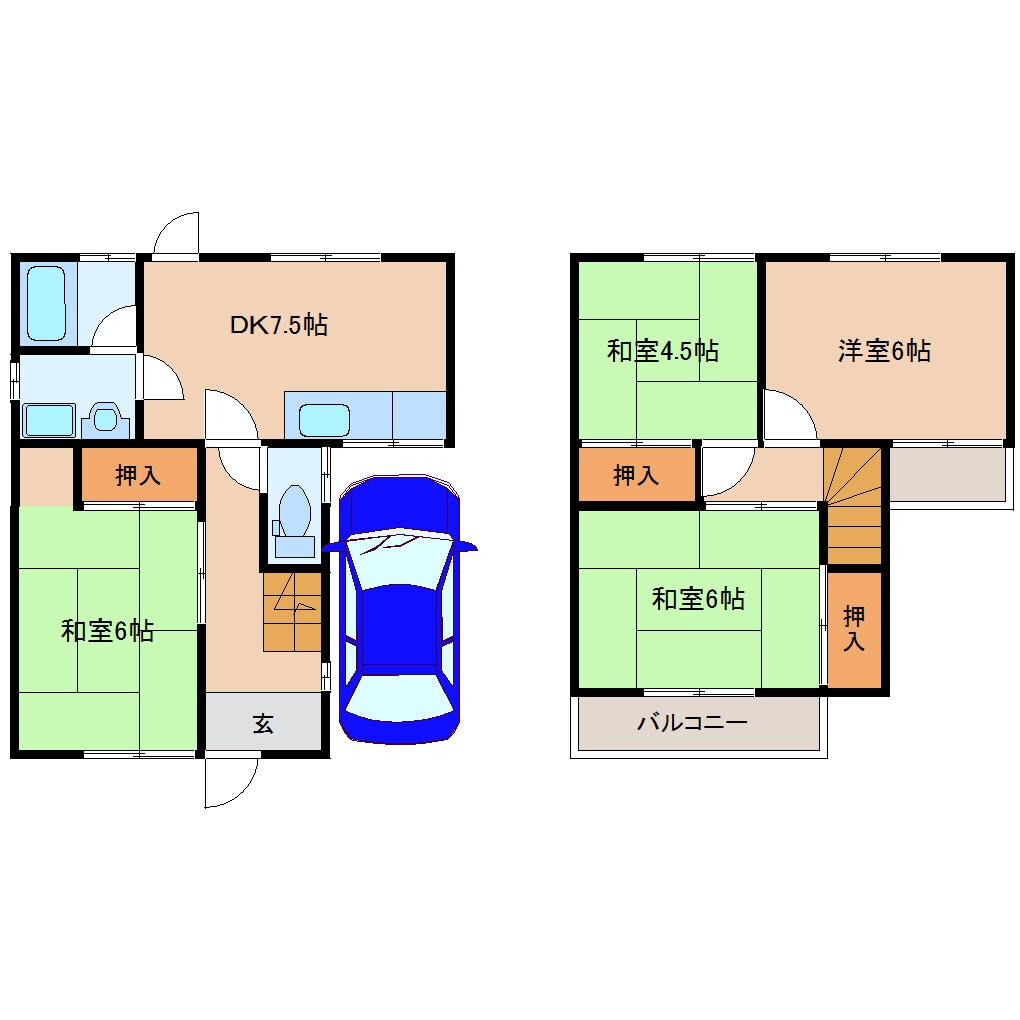 高田市駅 徒歩10分 1-2階の物件間取画像