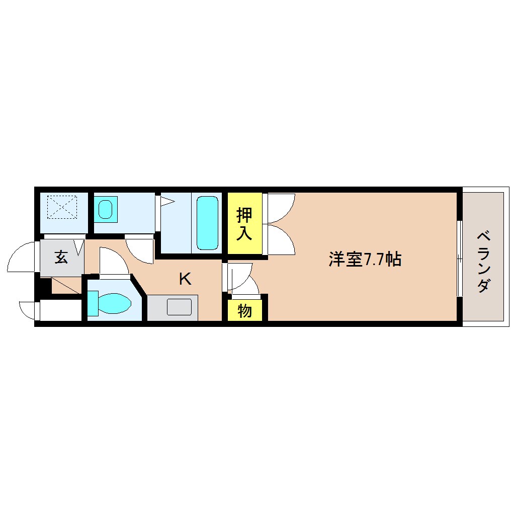 大和八木駅 徒歩7分 3階の物件間取画像