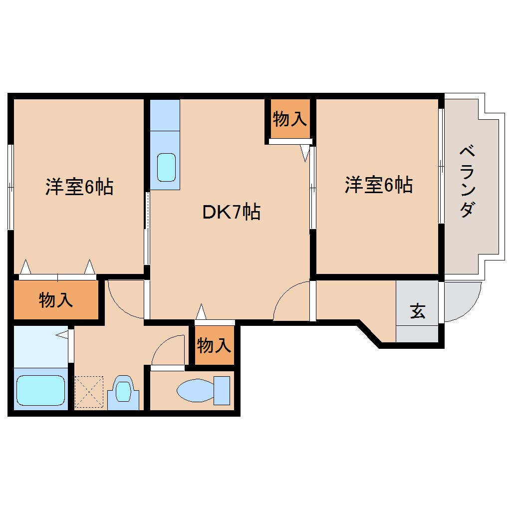 田原本駅 徒歩8分 1階の物件間取画像