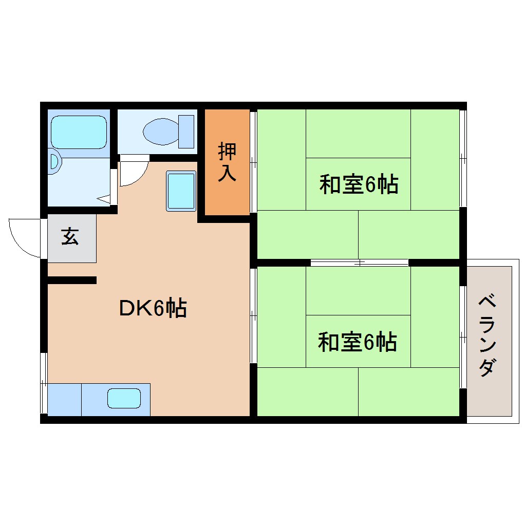 大和八木駅 徒歩13分 2階の物件間取画像