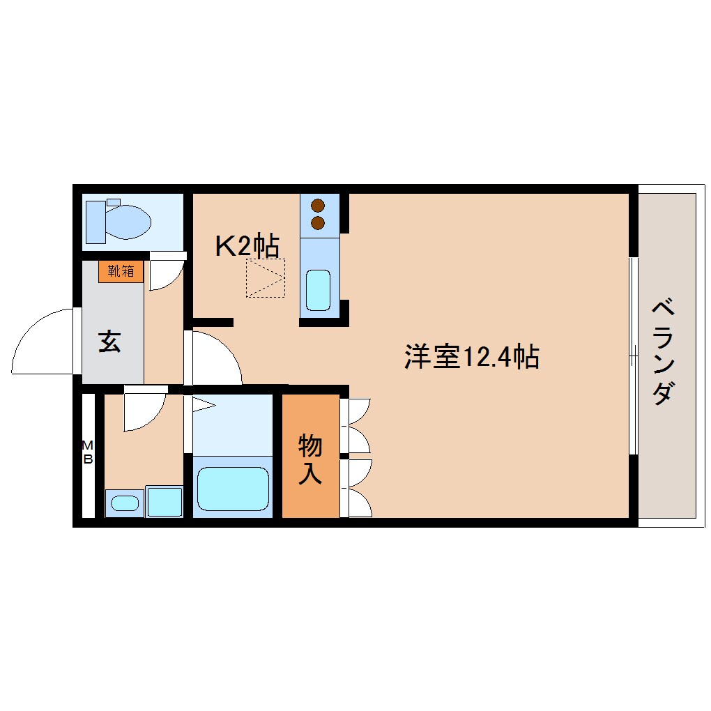 大和八木駅 徒歩15分 1階の物件間取画像