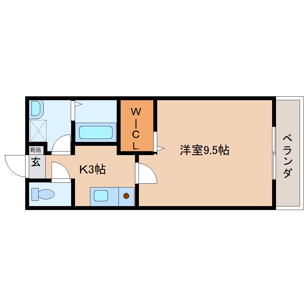 畝傍御陵前駅 徒歩2分 2階の物件間取画像