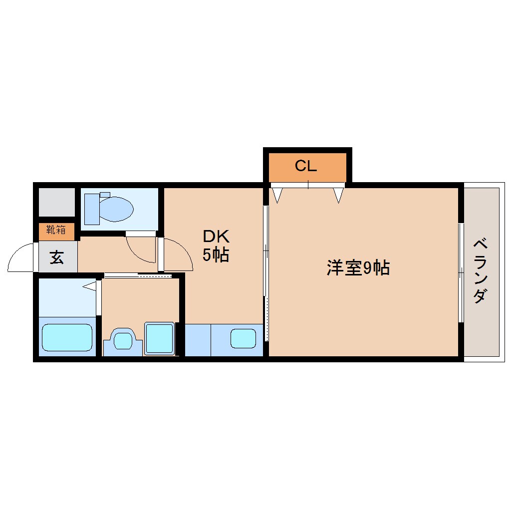 八木西口駅 徒歩18分 1階の物件間取画像